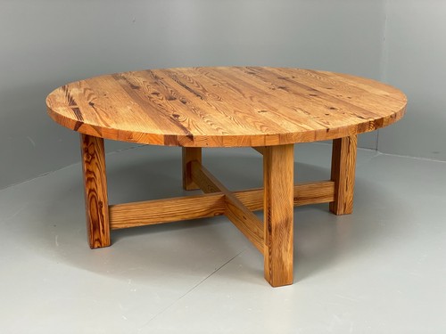 Vintage coffee table round - coffee,