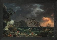 Shipwreck in Stormy Seas