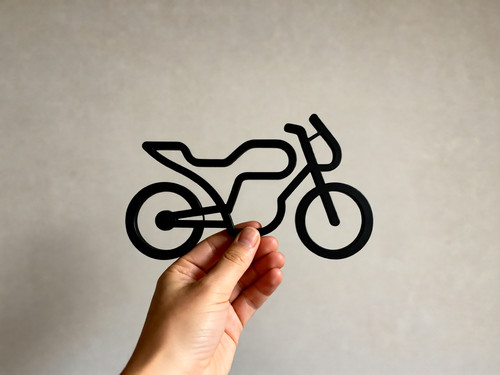 Geometric motorbike wall art - motorbike,