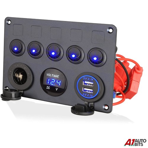 Gang led light - 5, switch