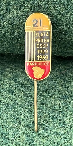 Enamel badge stick pin - enamel,