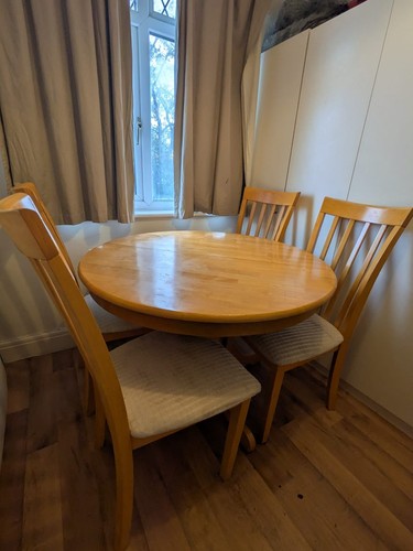 Table and chairs set - table,