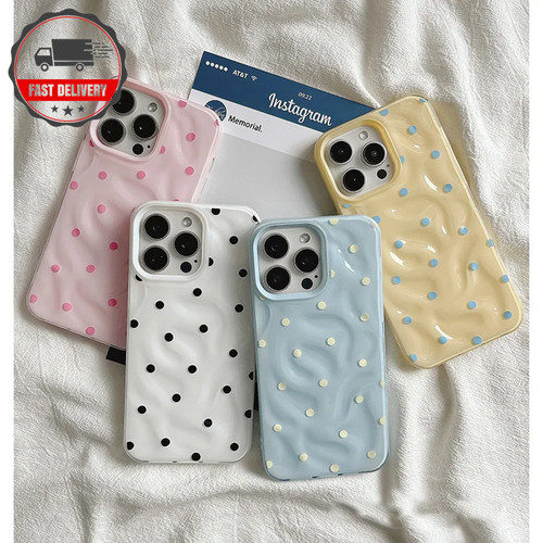 Love polka dot textured - dot, phone