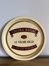 Chivas Regal Scotch Whisky Vintage Metal Tray  - 32cm - Memorabilia