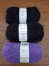 3 X 50g Mohair Silk Yarn