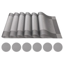 Set Of 6 PVC Place Mats & 6PCS