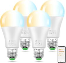 DUSKTEC Alexa Light Bulbs 4 Pack, 12W (130W Equivalent) E27 Edison Screw
