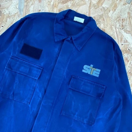 Vintage blue moleskin workwear - blue,