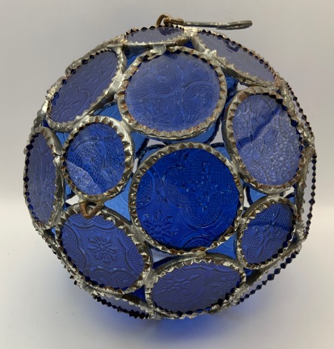 Moroccan blue vintage glass - moroccan,