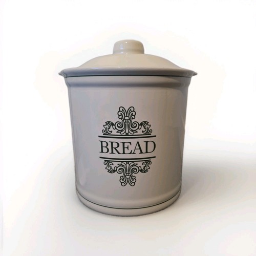 White black ceramic round - black,