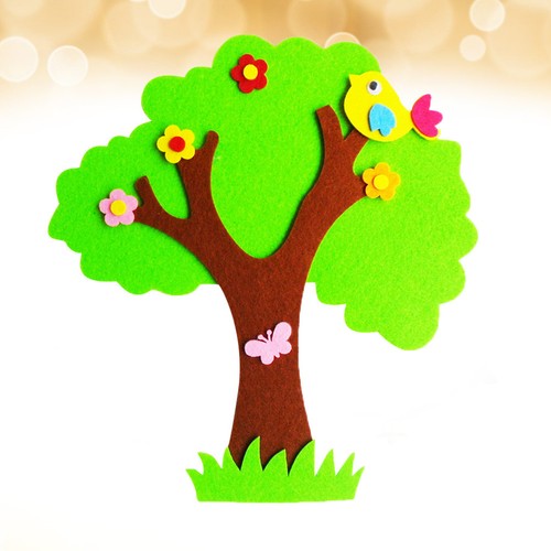 Reusable green felt wall - reusable,