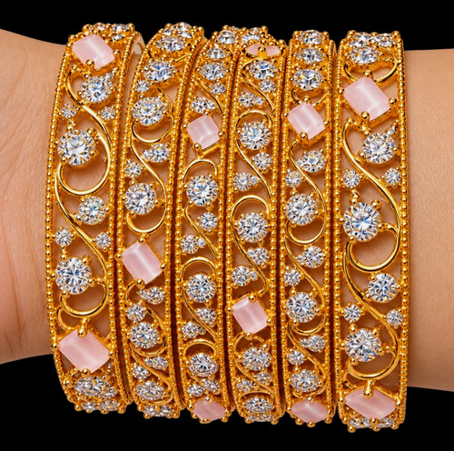 Gold tone stackable bangle - gold,