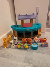 Vintage Fisher Price Little People Noah's Ark With Animals 2002 B1266