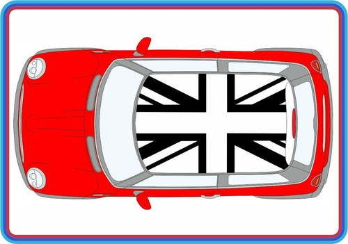 Union jack flag roof decal - jack,