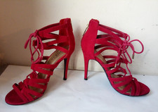 Guess Red Strap Womens Heels