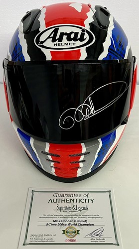 Mick doohan signed helmet - signed,