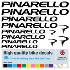 Pinarello new bike labels / decals stickers, 5+ years external quality (26 pack)