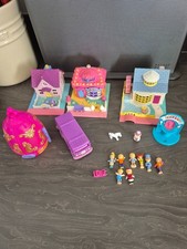 Vintage Bluebird Toys Polly Pocket bundle with figures vgc
