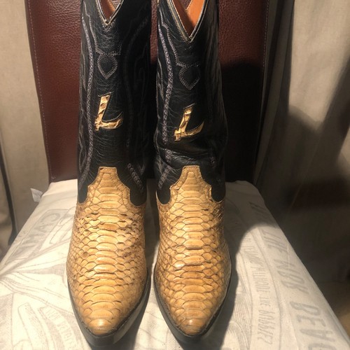 Lucchese vintage python skin - python,