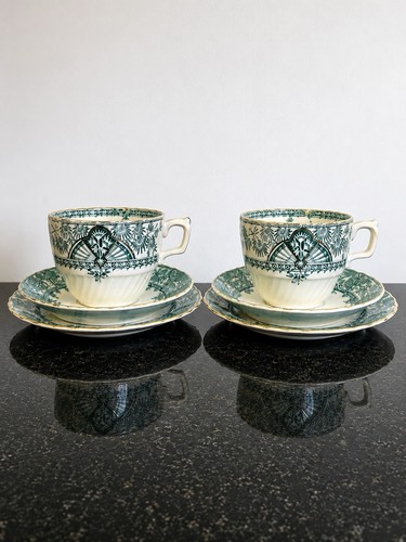 Antique crown pottery large - antique,