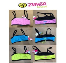 zumba sports bra top fitness gym training yoga crop NEW dance unpadded