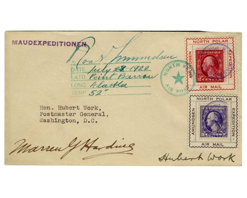 Explorer roald amundsen signed - explorer,