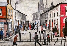 Lowry print the fever van - print,