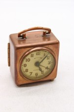 F Antique Edwardian German Lenzkirch Aug 2 Million Travel Alarm Clock Parts Only