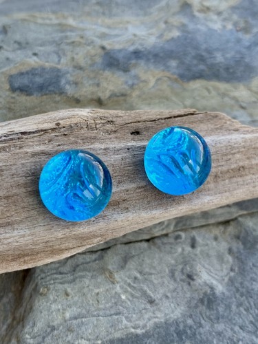 Sterling silver dichroic glass - sterling,