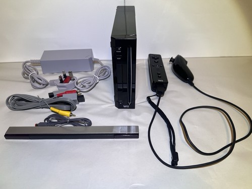 Nintendo wii black console - wii,