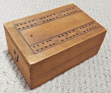 Antique cribbage board c1896 - antique,
