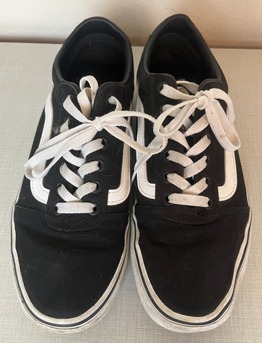 Vans canvas black white - canvas,
