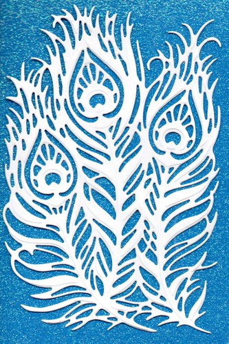Gemini peacock feather card - gemini,