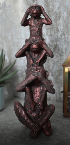 Monkey ornament bronze - ornament,