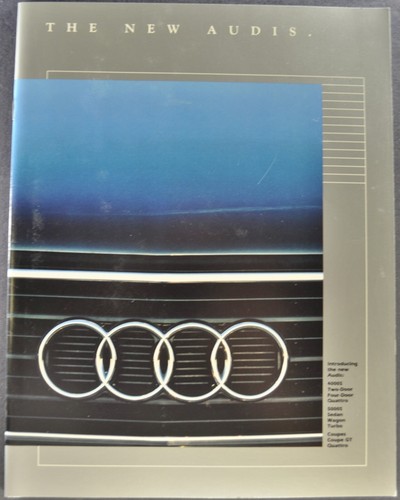 1984 audi brochure - audi, coupe
