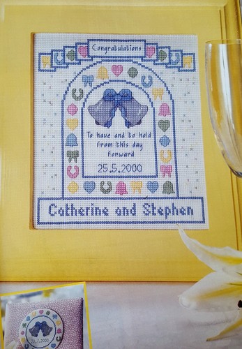 Traditional wedding sampler - traditional,
