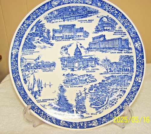 Wisconsin commemorative plate - commemorative,