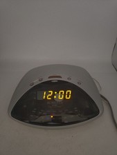 ROBERTS CR9961 Radio Alarm Clock Silver FM/MW/LW Fully Working
