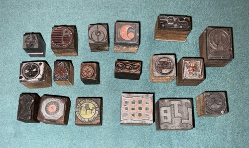 Vintage printing blocks - vintage,