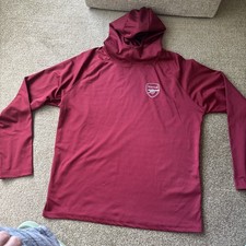 Arsenal Travel Hoody In Burgundy XL Long Sleeve Official Merchandise