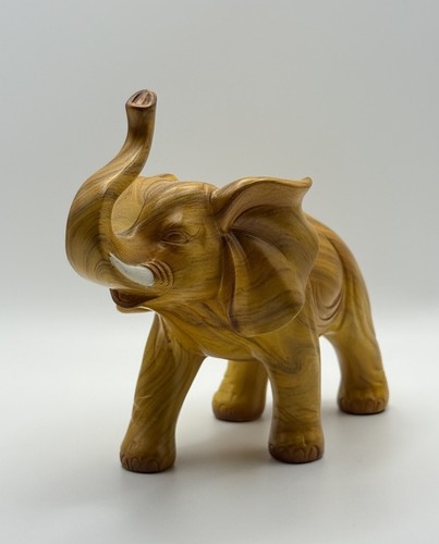 Hand carved wooden elephant - wooden,