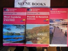 3x Ordnance Survey Landranger