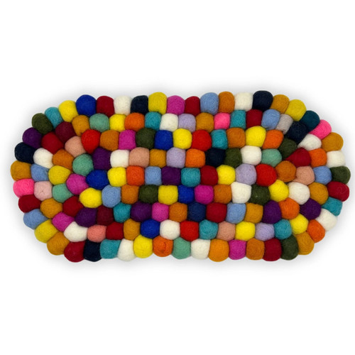 Felt ball oval centre table - ball,
