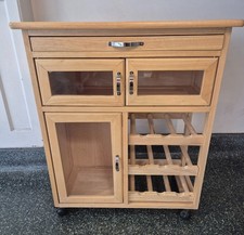 Solid Wood Butchers Block/ Wine Rack - CS D32