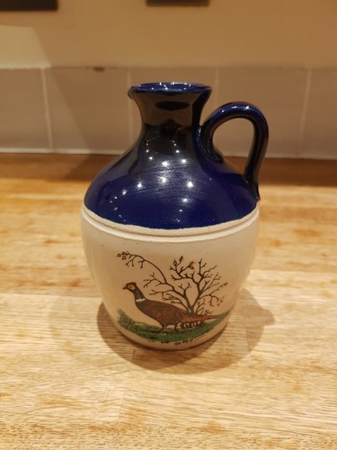 Vintage stoneware flagon - vintage,