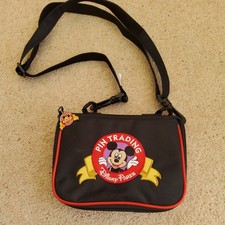 Disney Parks Pin Trading Small Crossbody Belt Bag Black Mickey Mouse