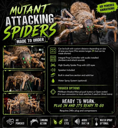Halloween spider animatronic - halloween,