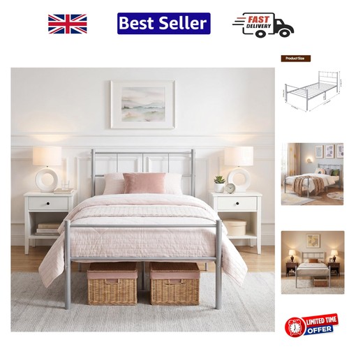 Compact silver 3ft - silver, bed