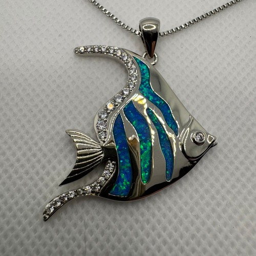 Blue fire opal - blue,