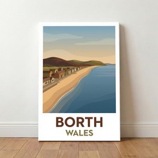 Borth, Wales Travel Poster